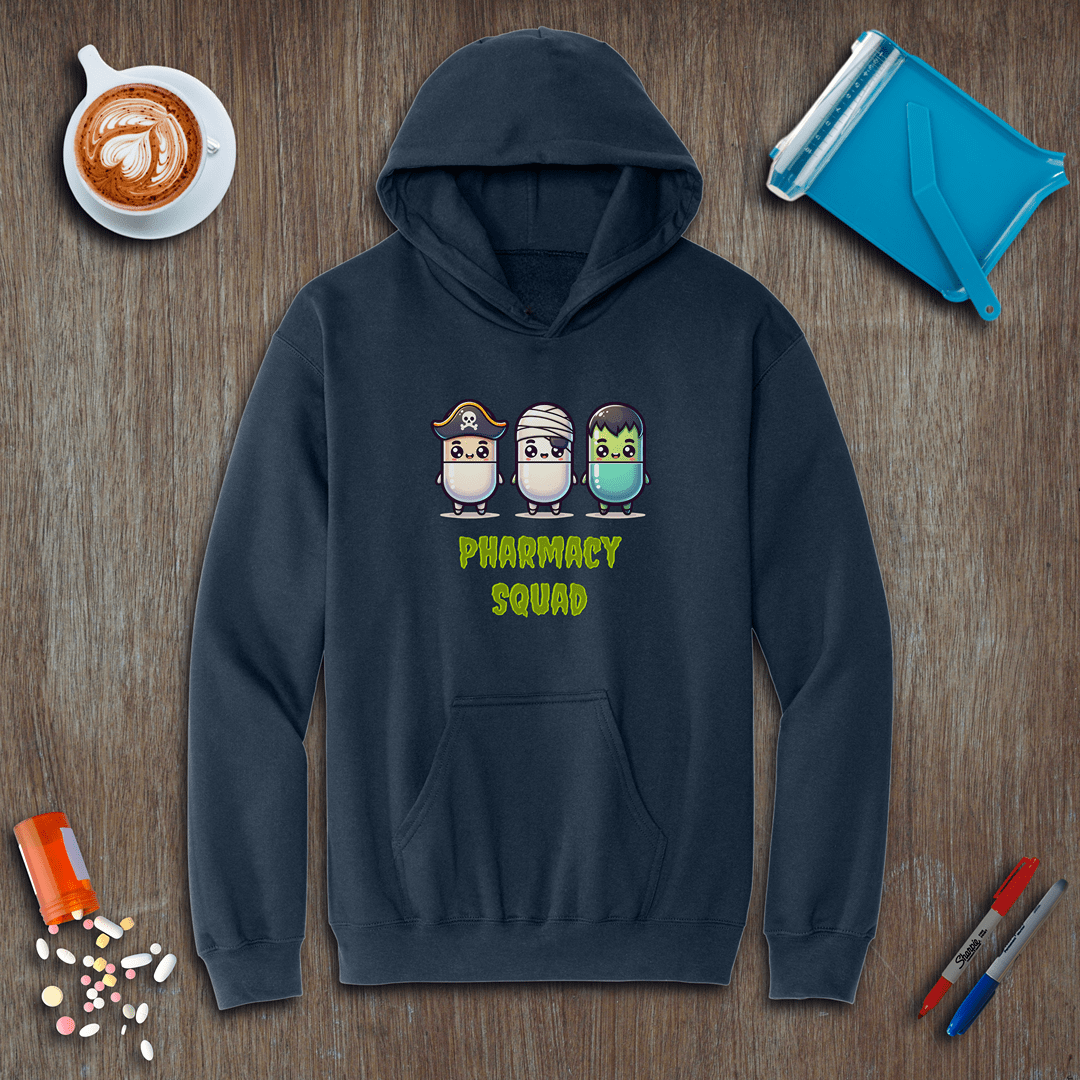 Pharmacy Squad of 3 - Halloween Fleece Hoodie