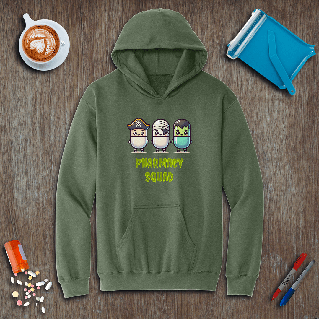 Pharmacy Squad of 3 - Halloween Fleece Hoodie