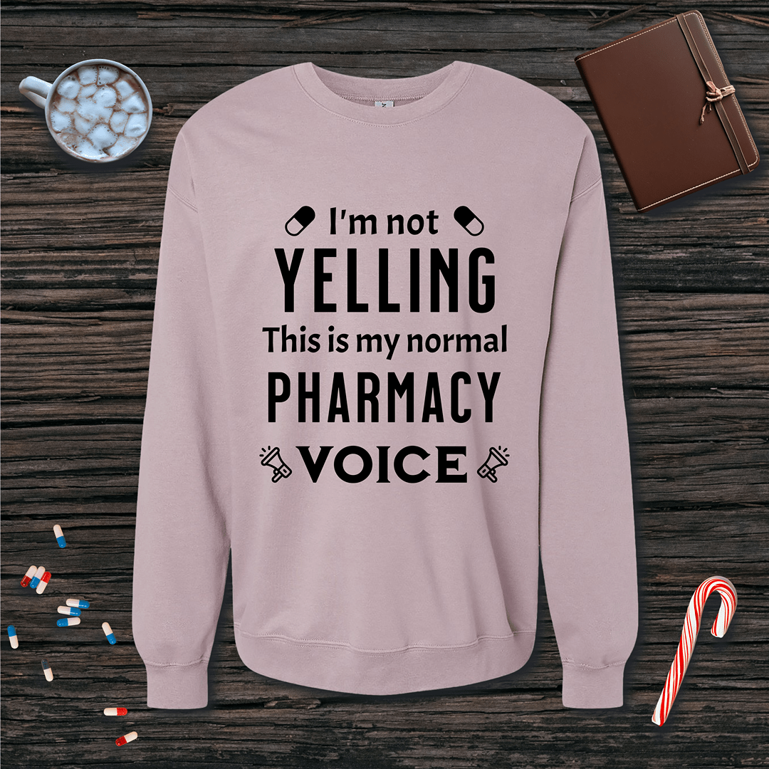 I'm Not Yelling (Capsules) Fleece Crewneck Sweatshirt