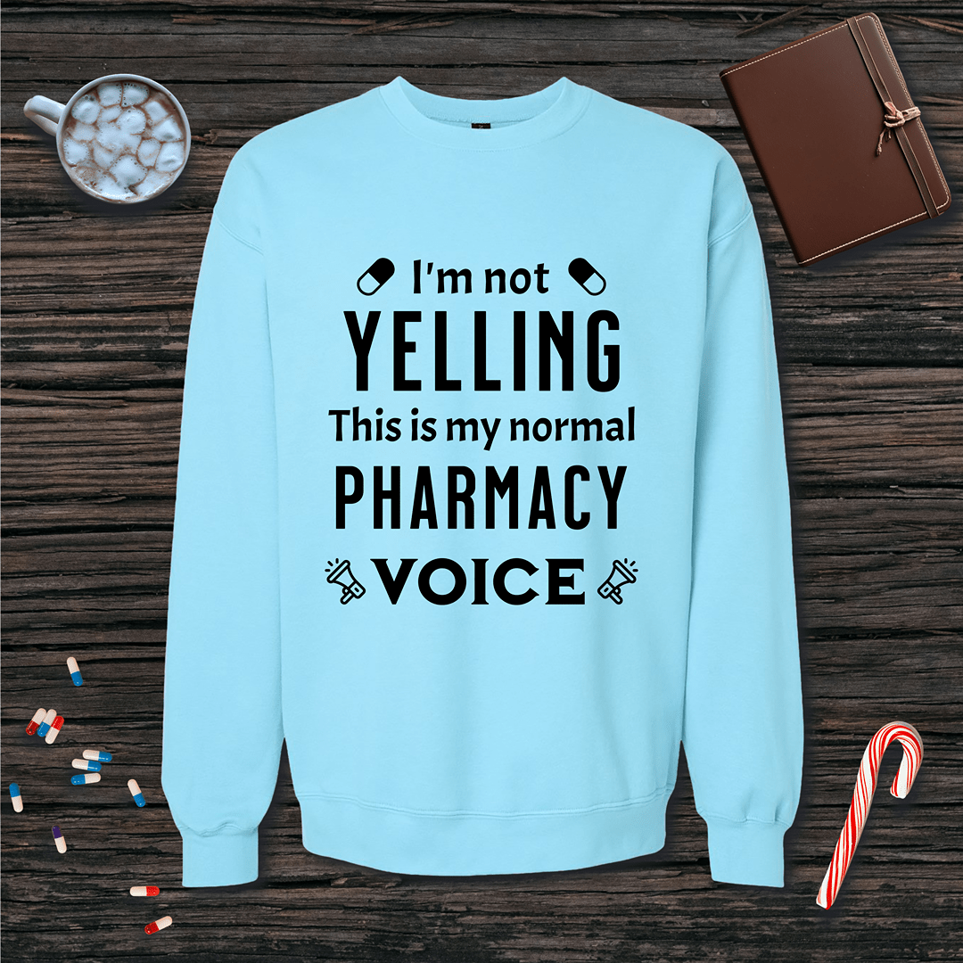 I'm Not Yelling (Capsules) Fleece Crewneck Sweatshirt