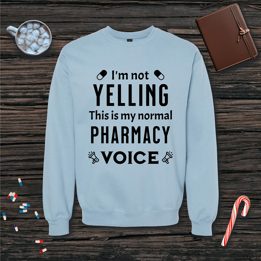 I'm Not Yelling (Capsules) Fleece Crewneck Sweatshirt