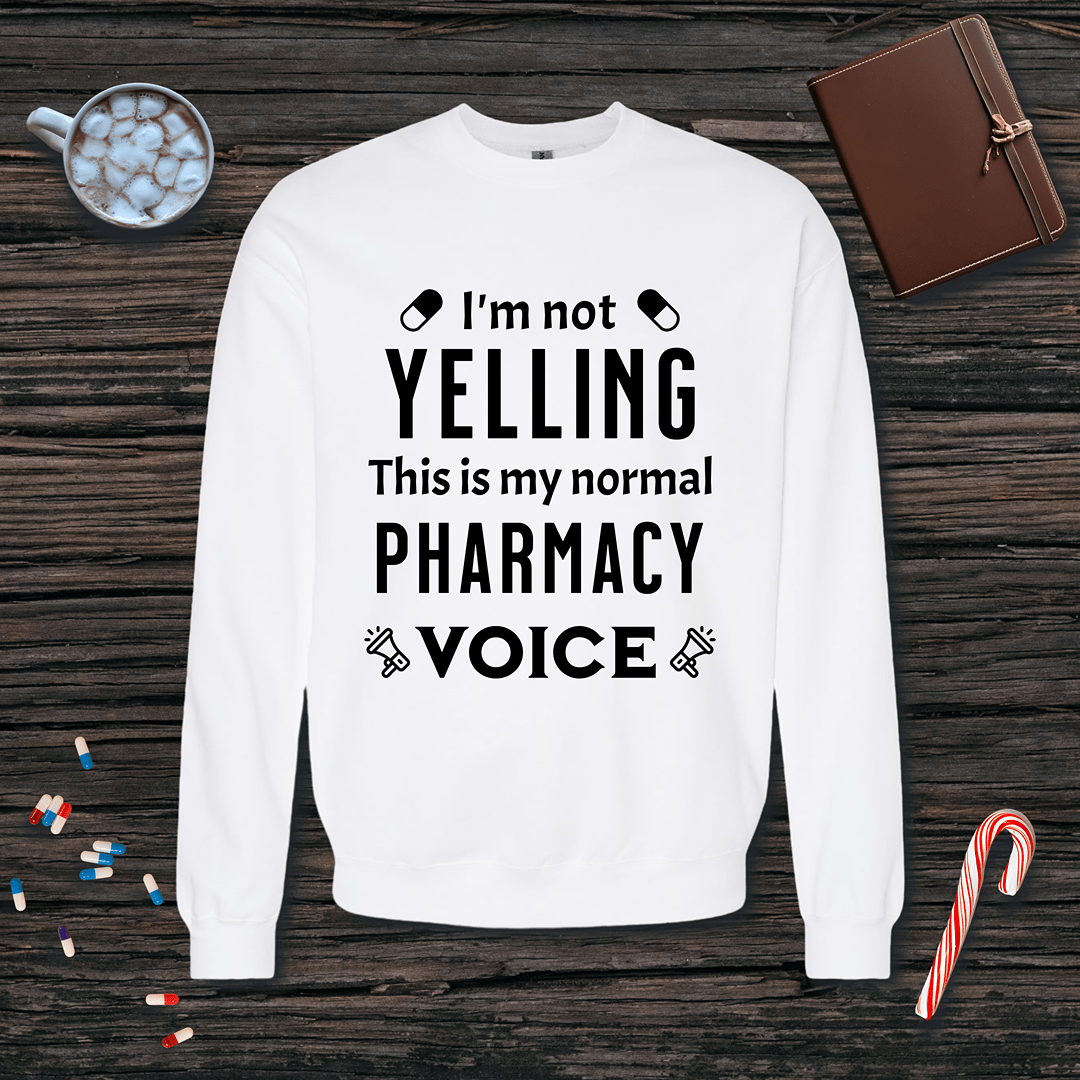 I'm Not Yelling (Capsules) Fleece Crewneck Sweatshirt