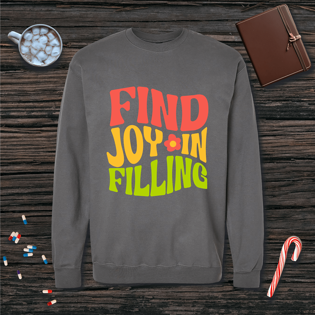 Find Joy in Filling Fleece Crewneck Sweatshirt