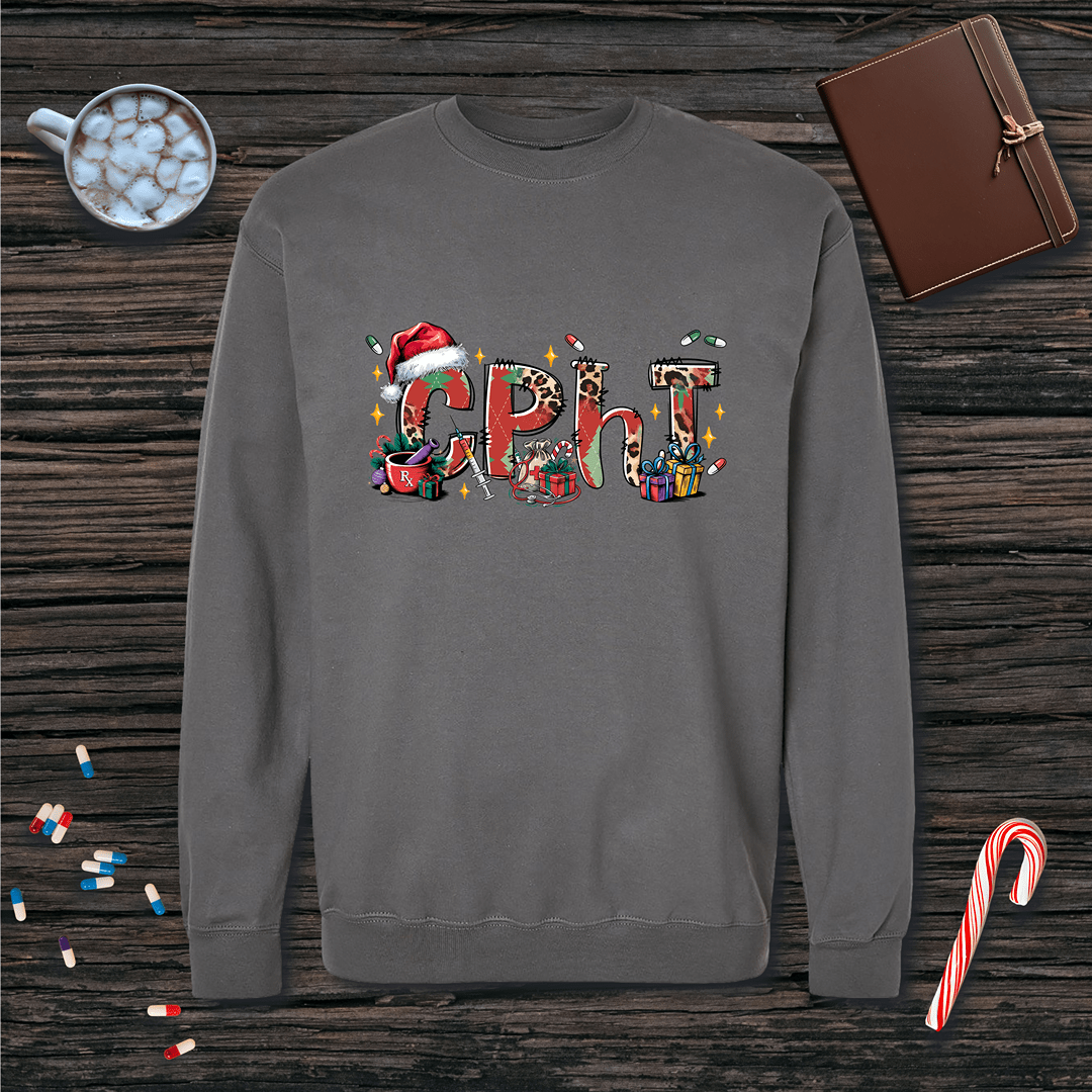 Holiday CPhT Christmas Fleece Crewneck Sweatshirt