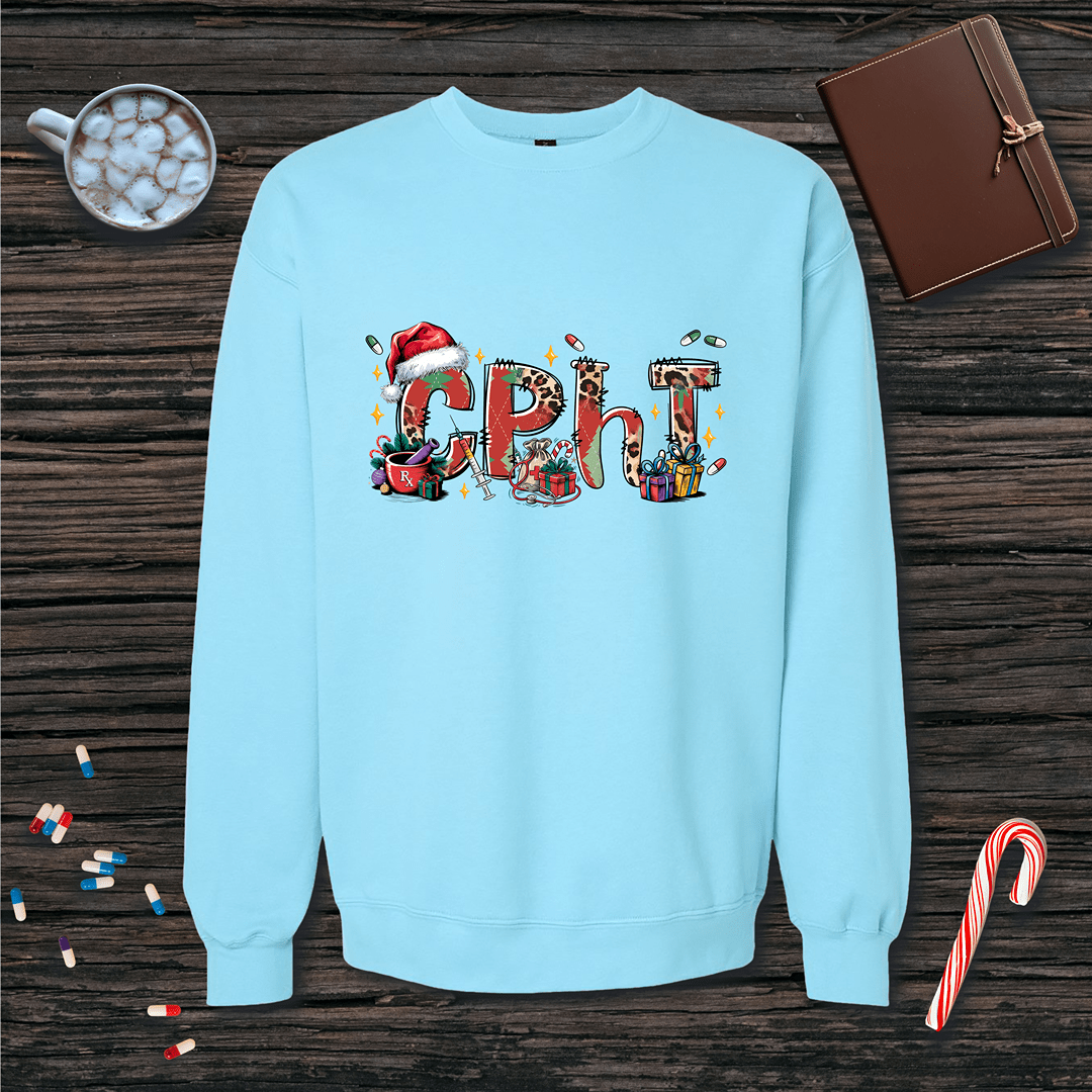 Holiday CPhT Christmas Fleece Crewneck Sweatshirt