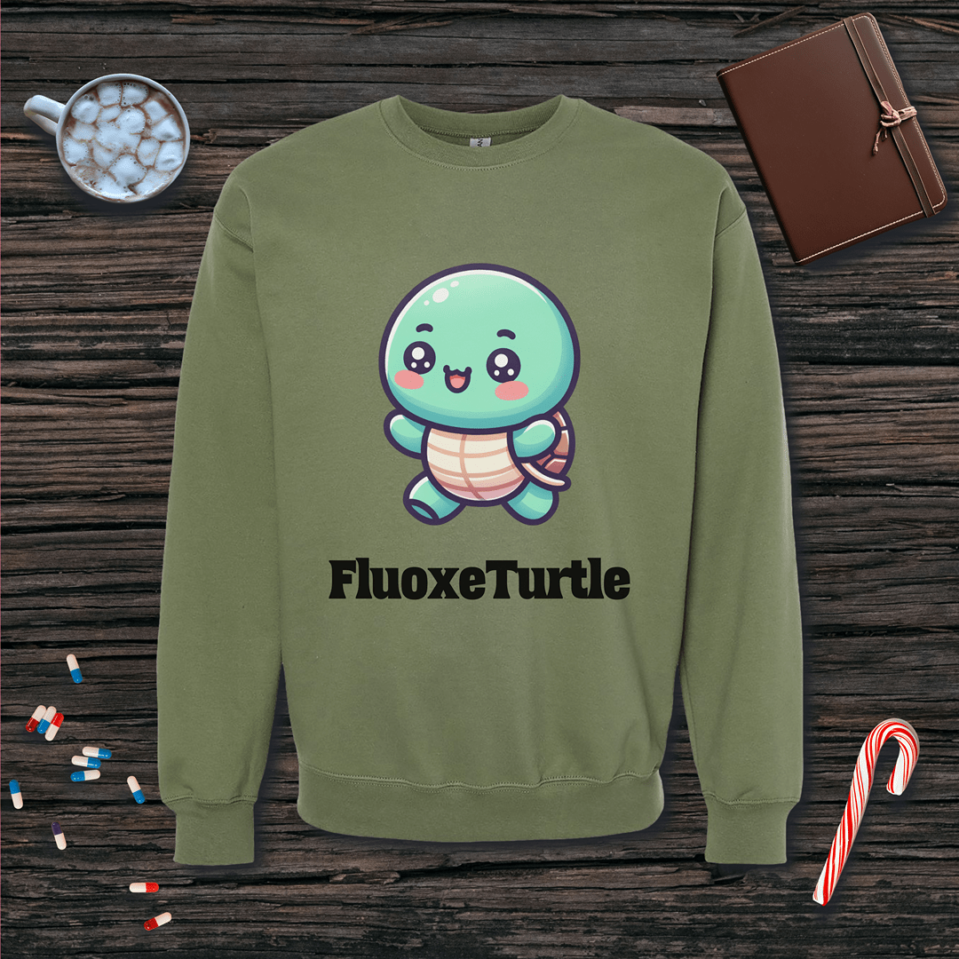 Fluoxeturtle v1 Fleece Crewneck Sweatshirt
