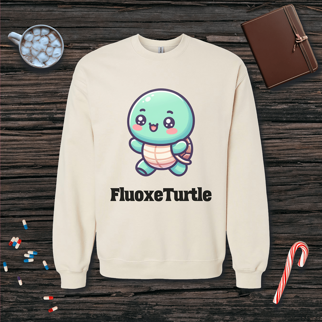 Fluoxeturtle v1 Fleece Crewneck Sweatshirt