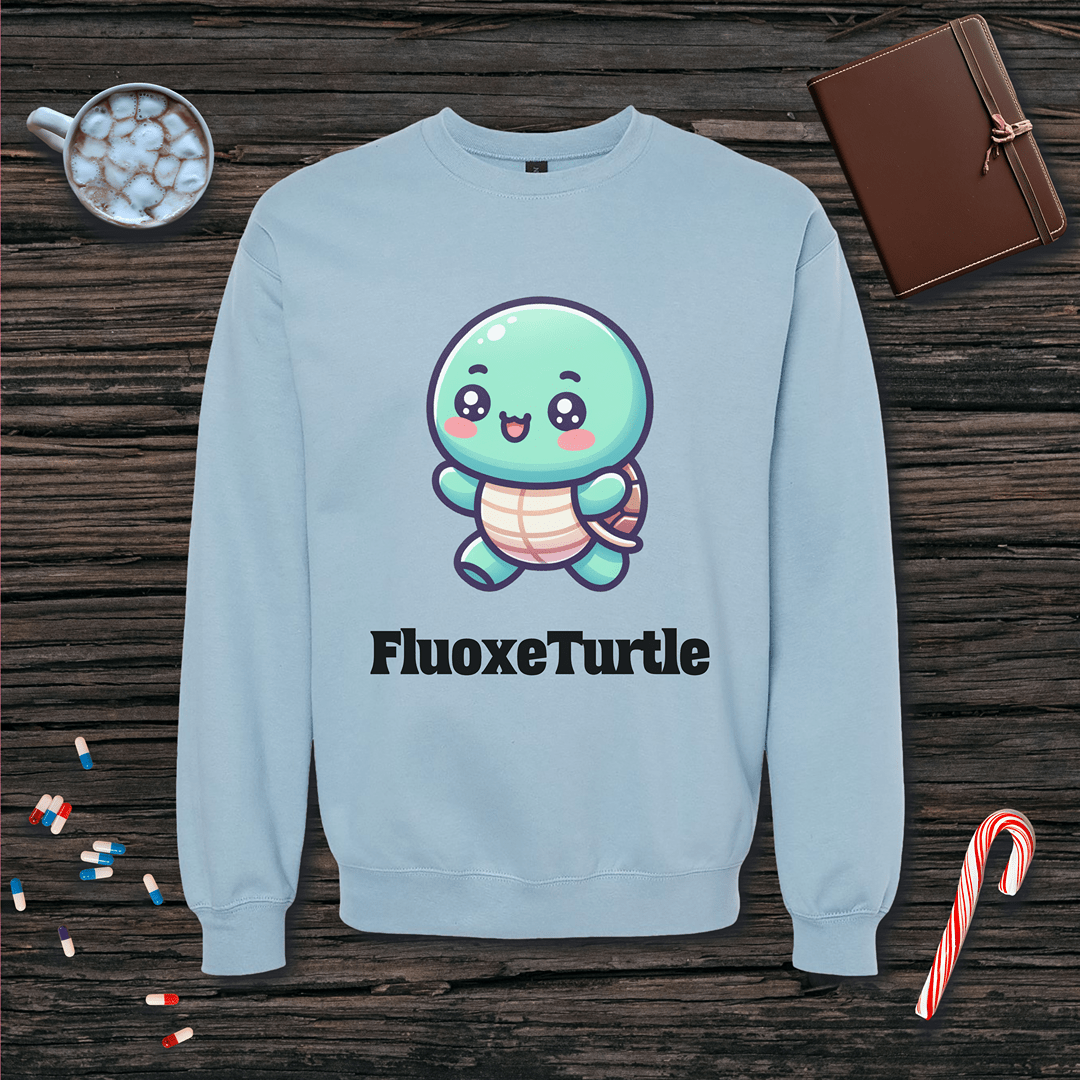 Fluoxeturtle v1 Fleece Crewneck Sweatshirt