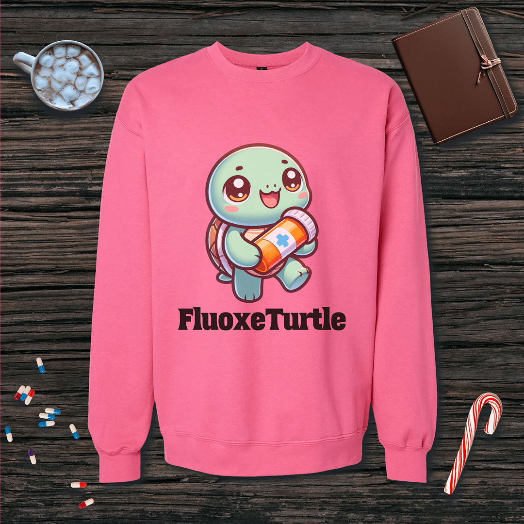 Fluoxeturtle v2 Fleece Crewneck Sweatshirt