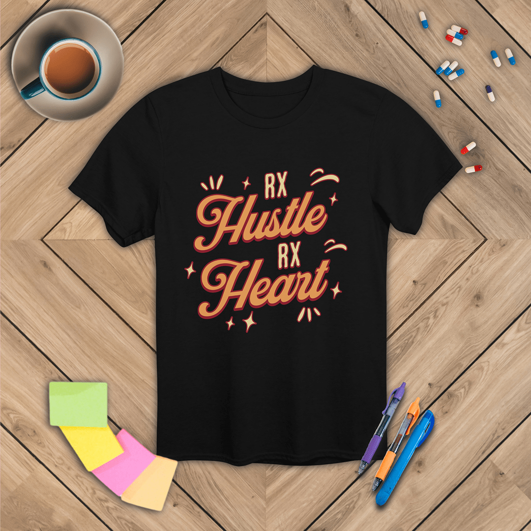 Rx Hustle Rx Heart T-Shirt