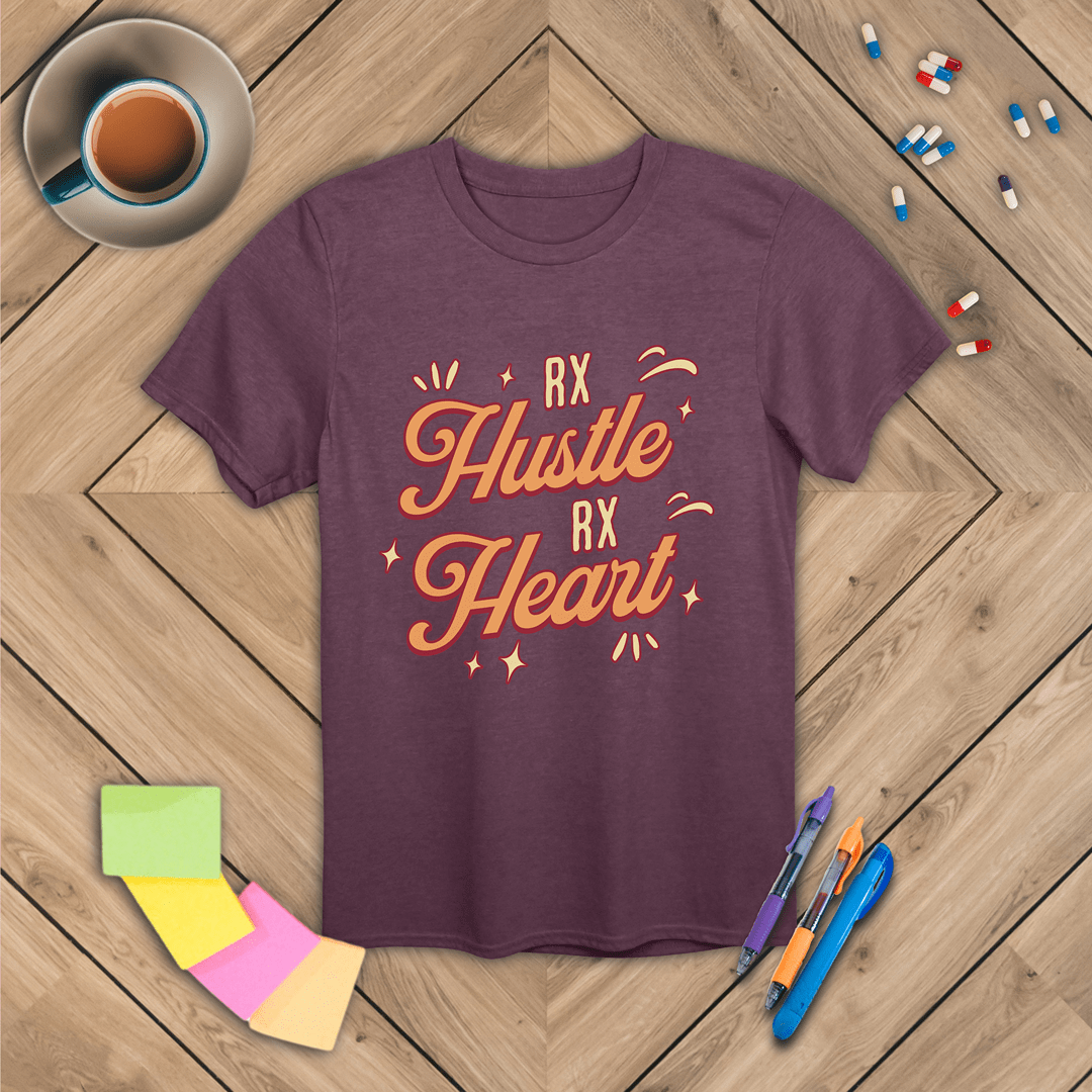 Rx Hustle Rx Heart T-Shirt