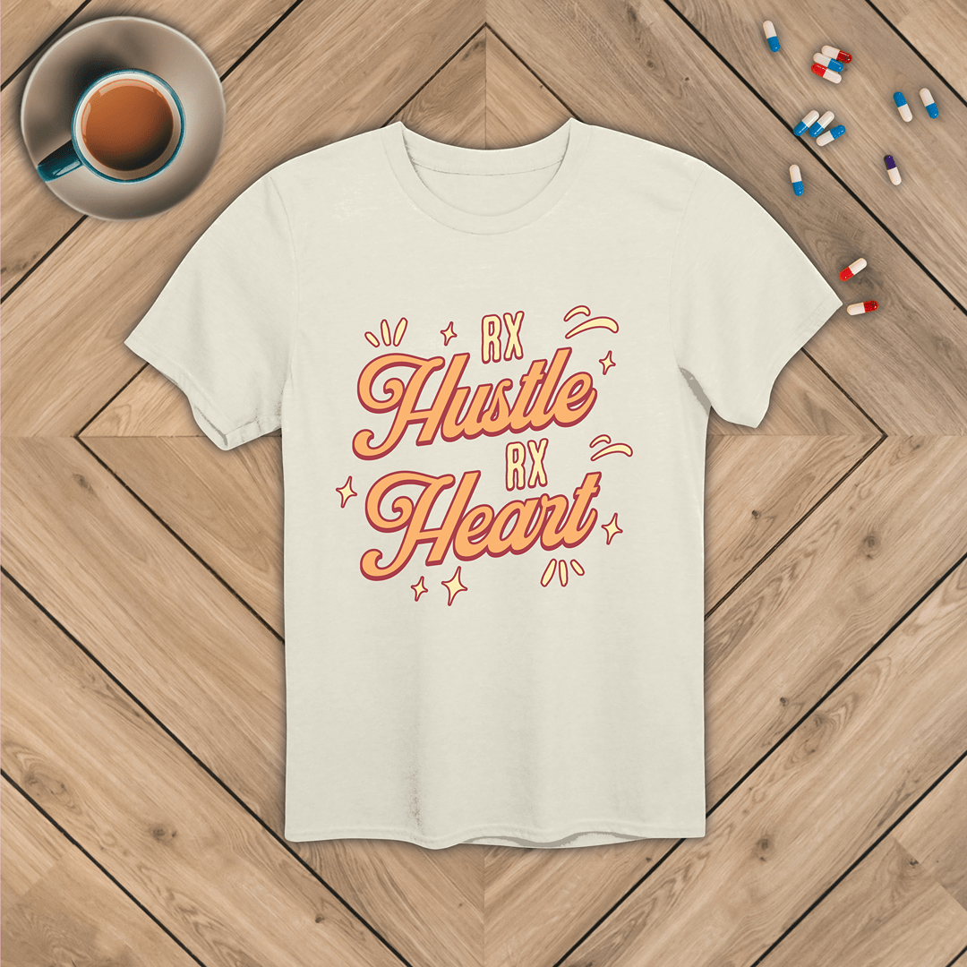 Rx Hustle Rx Heart T-Shirt