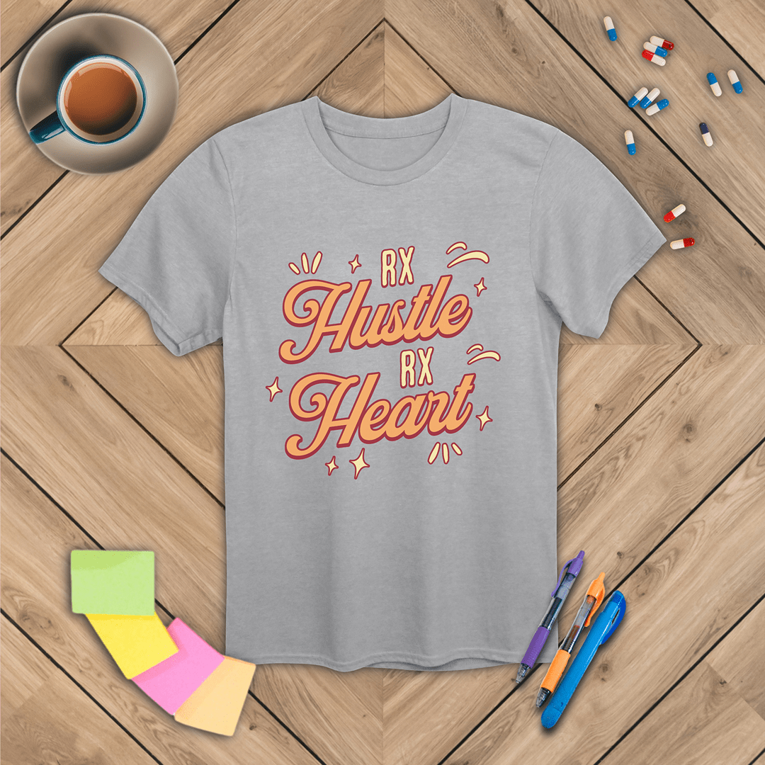 Rx Hustle Rx Heart T-Shirt