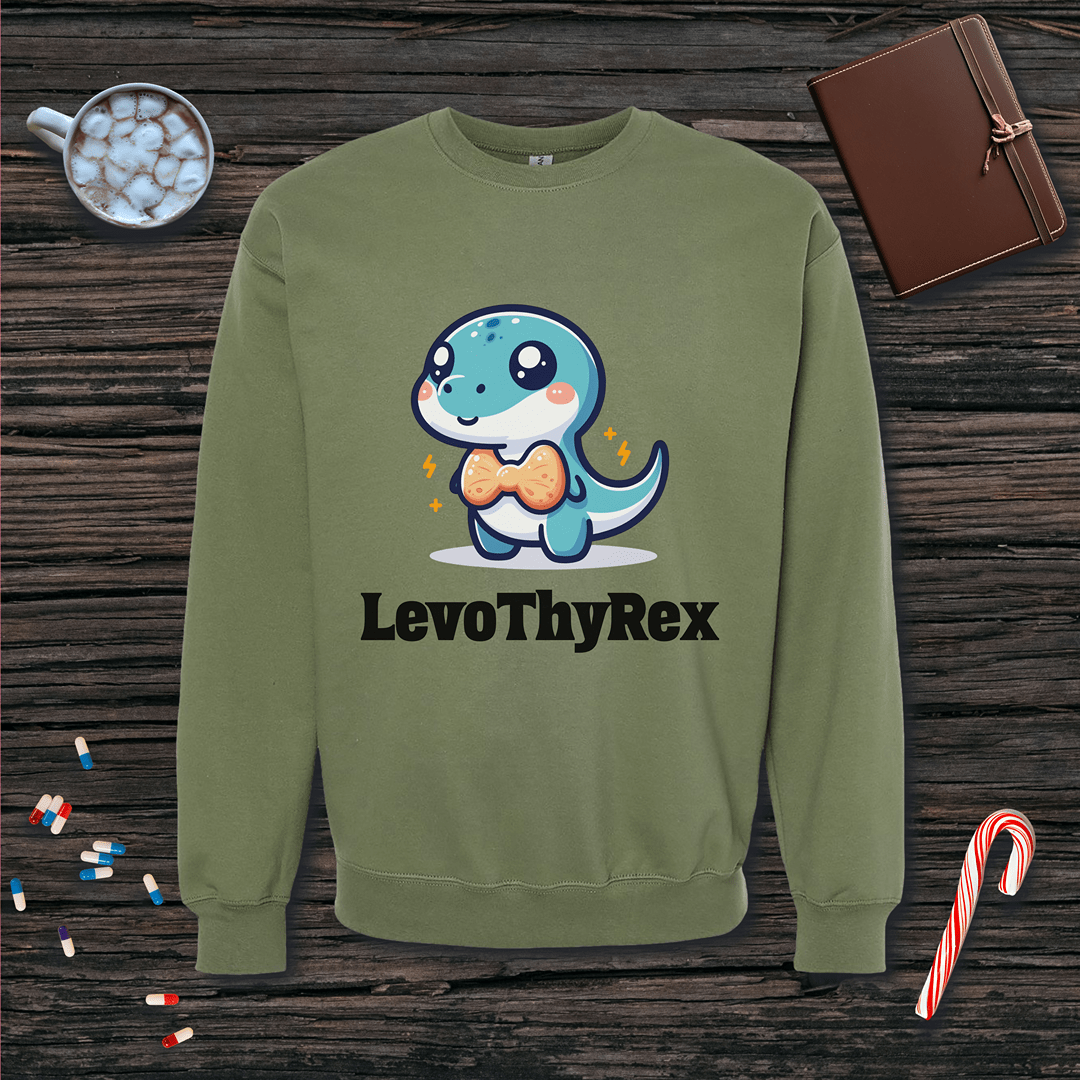 LevoThyRex Fleece Crewneck Sweatshirt