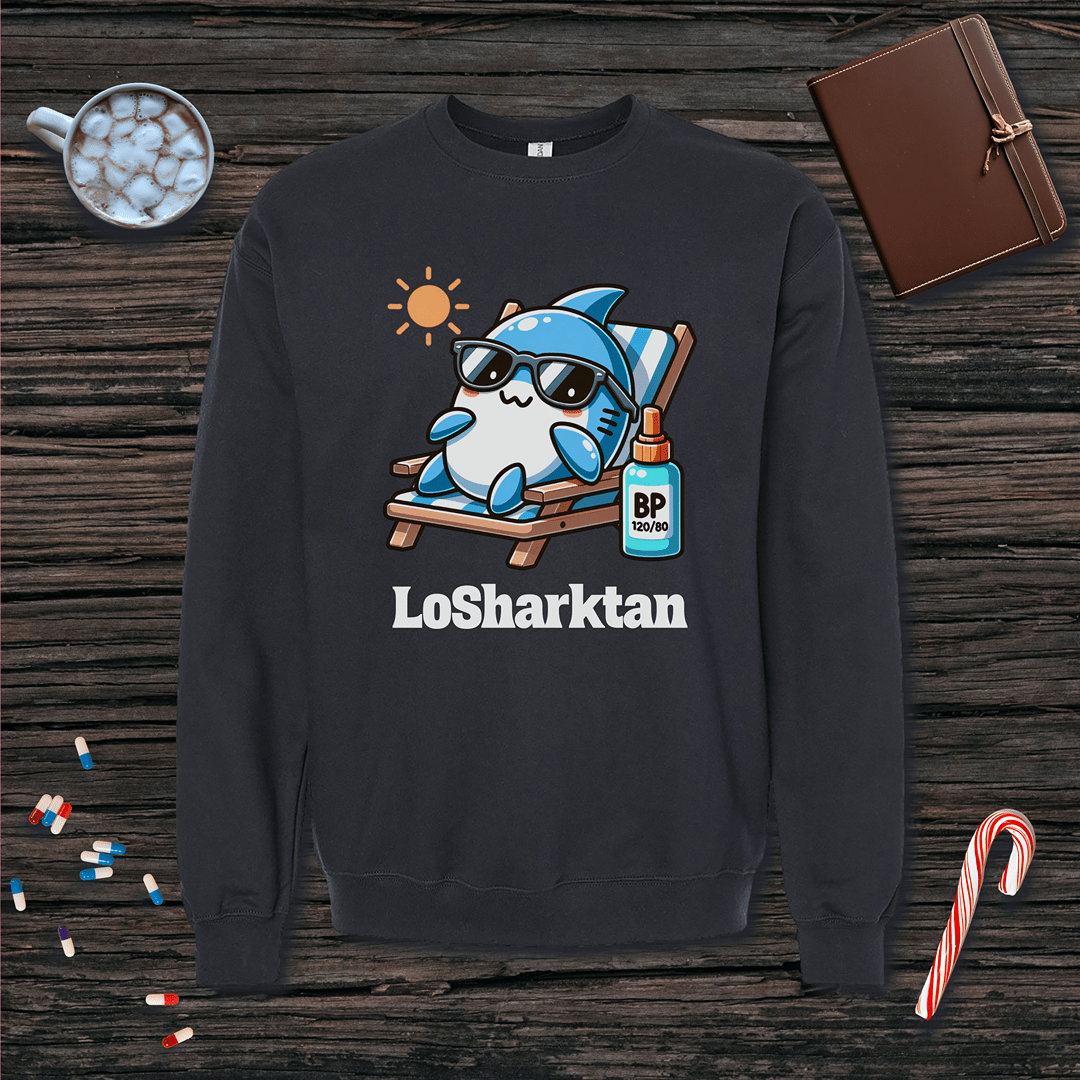 LoSharktan Fleece Crewneck Sweatshirt