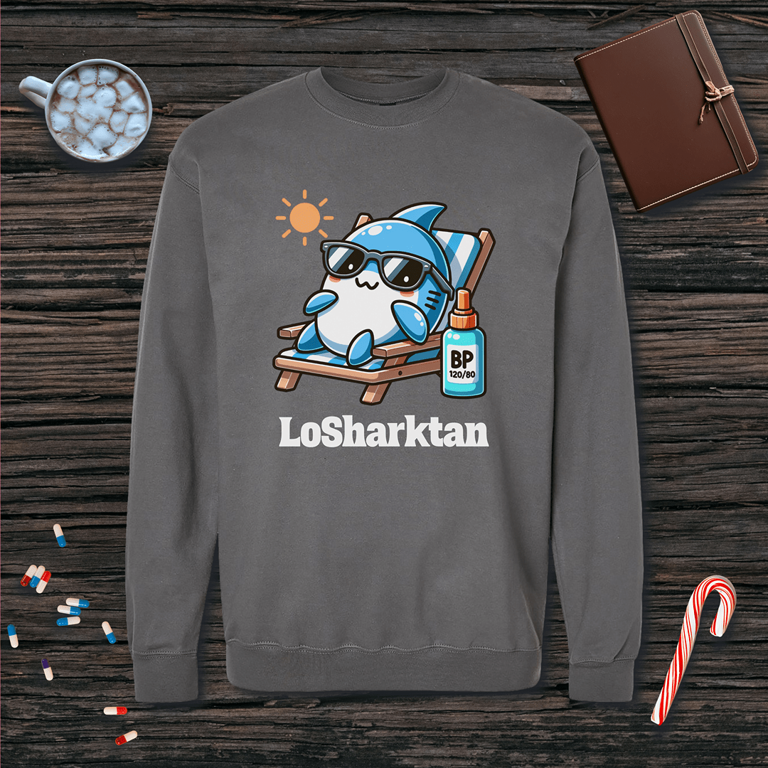 LoSharktan Fleece Crewneck Sweatshirt