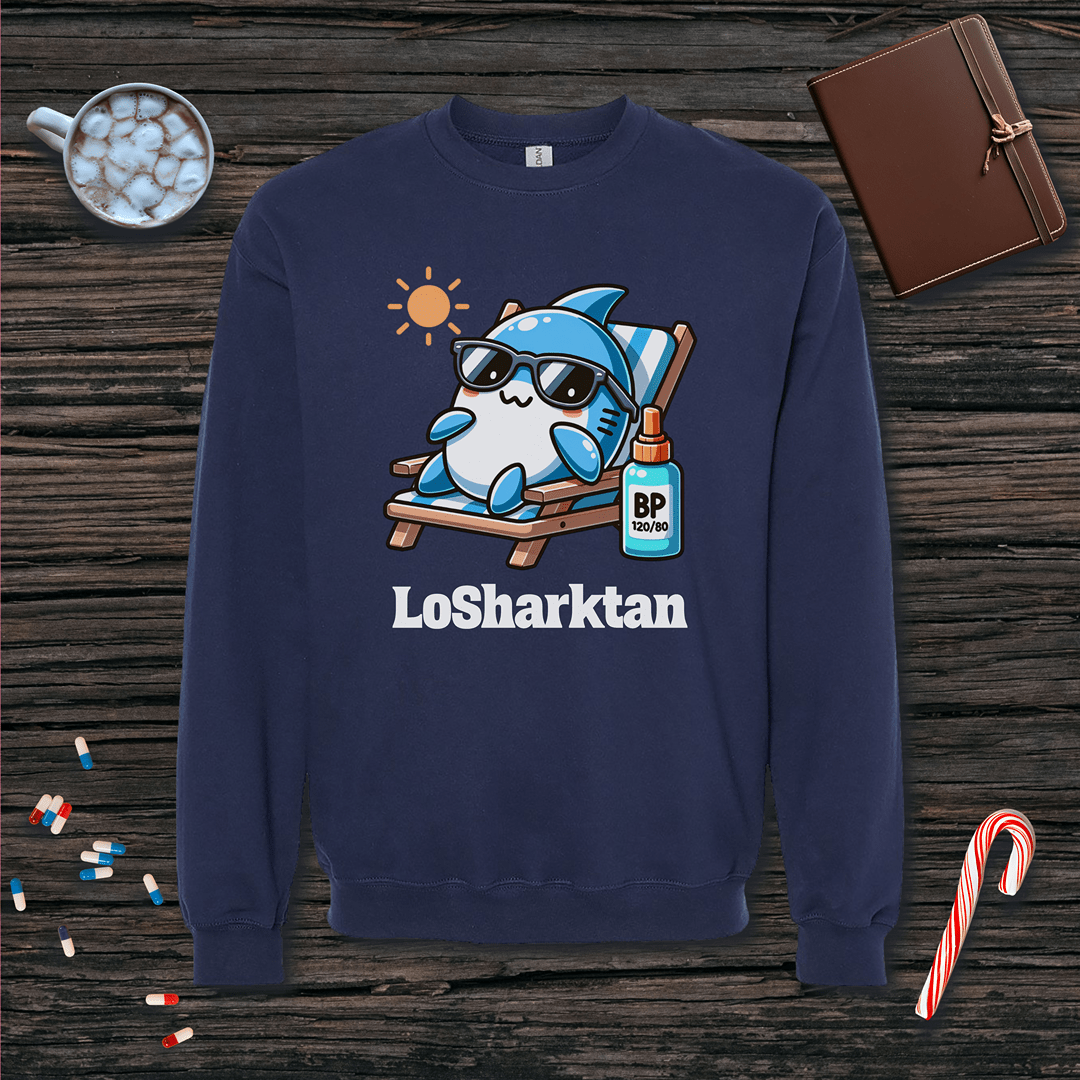 LoSharktan Fleece Crewneck Sweatshirt