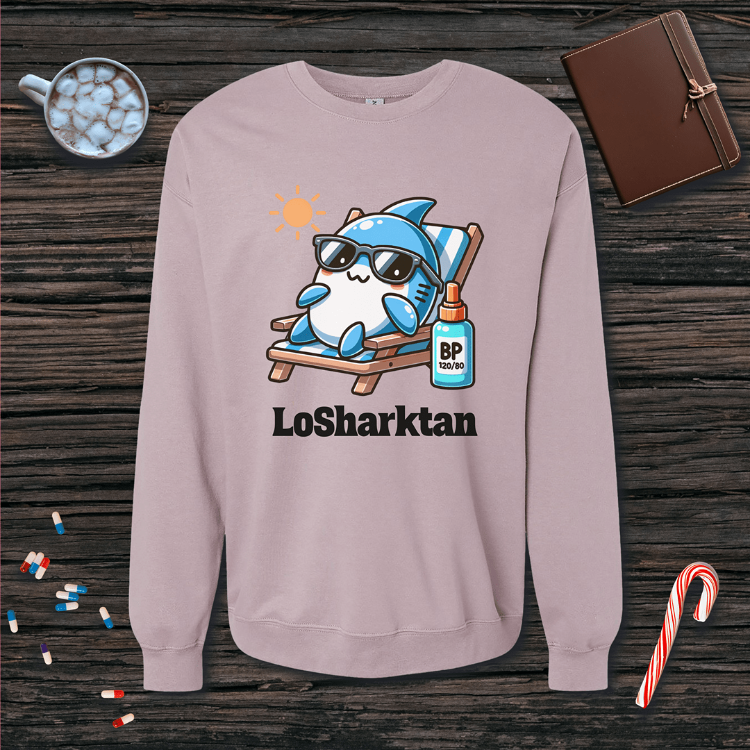 LoSharktan Fleece Crewneck Sweatshirt