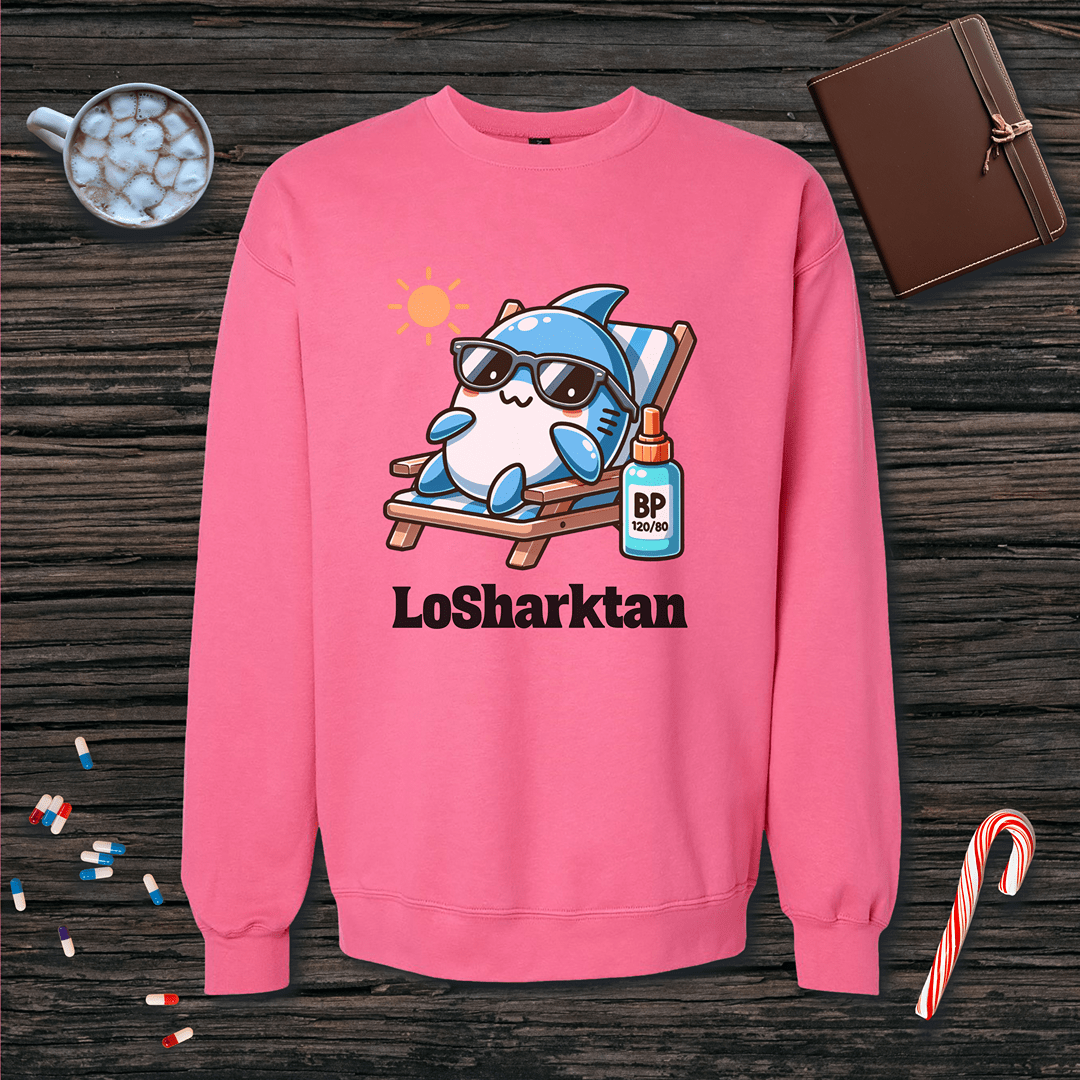 LoSharktan Fleece Crewneck Sweatshirt