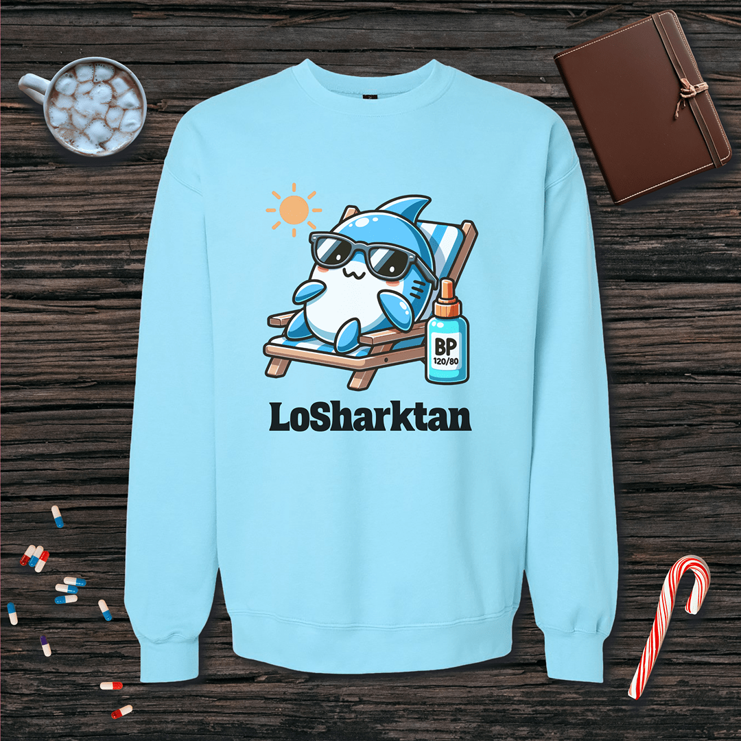 LoSharktan Fleece Crewneck Sweatshirt