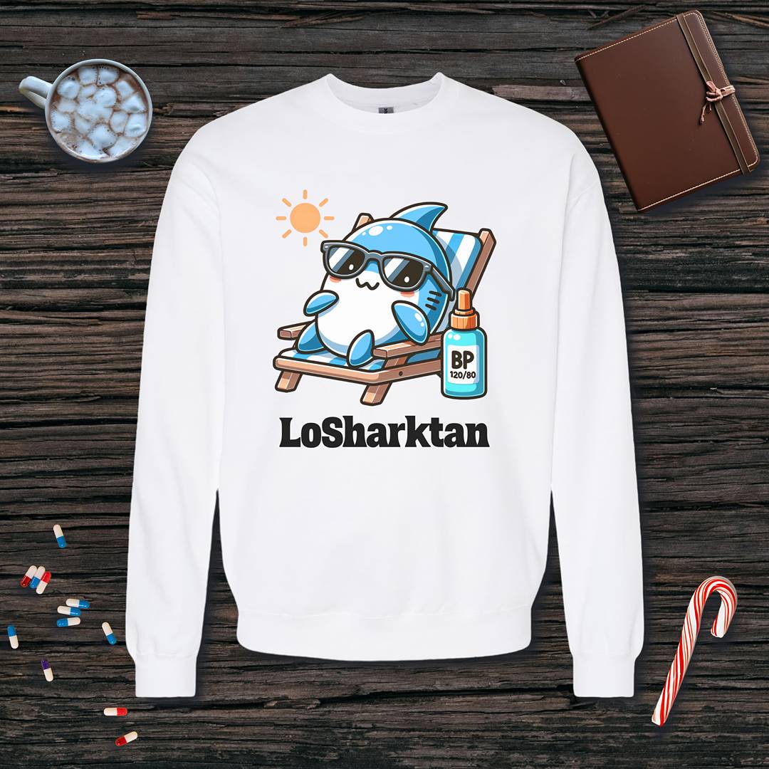 LoSharktan Fleece Crewneck Sweatshirt