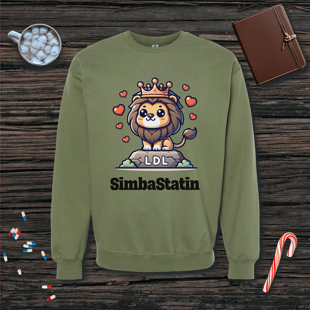 SimbaStatin Fleece Crewneck Sweatshirt