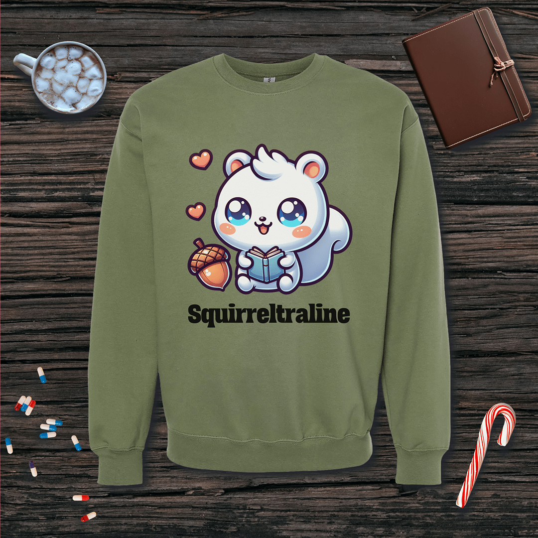 Squirreltraline Fleece Crewneck Sweatshirt