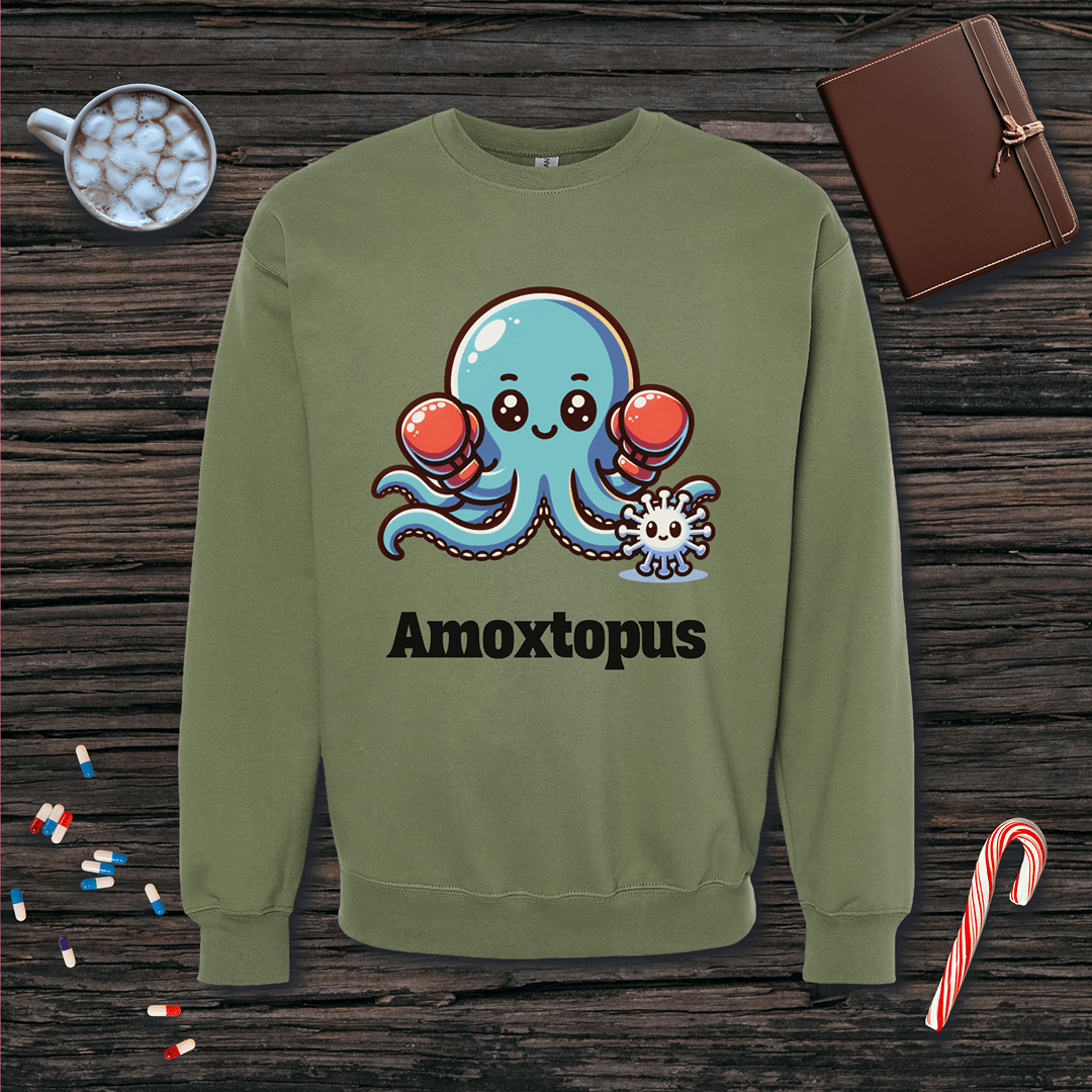 Amoxtopus Fleece Crewneck Sweatshirt