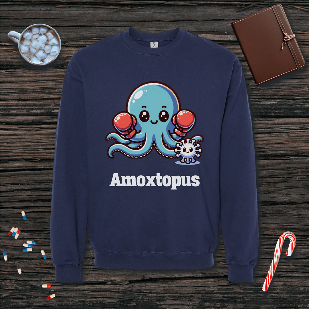 Amoxtopus Fleece Crewneck Sweatshirt