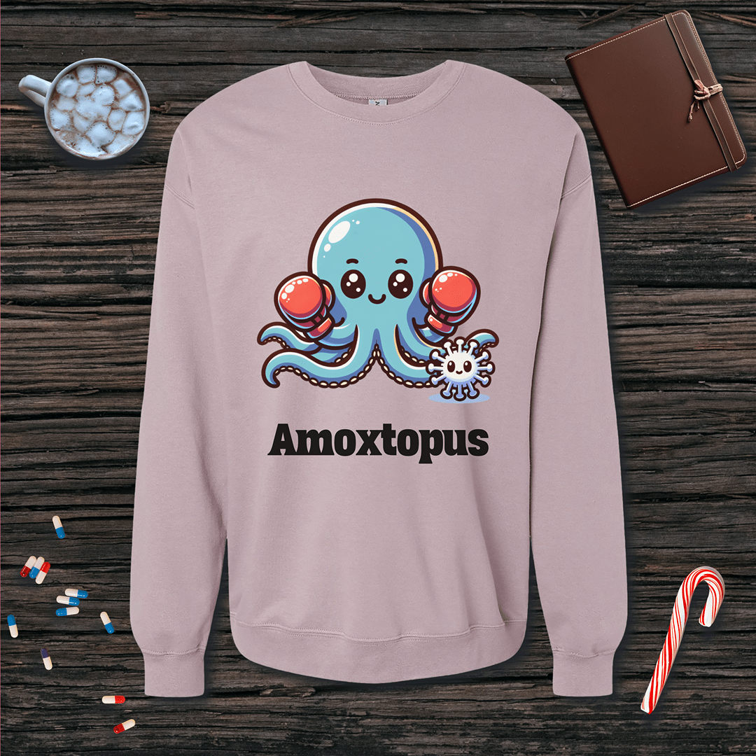 Amoxtopus Fleece Crewneck Sweatshirt