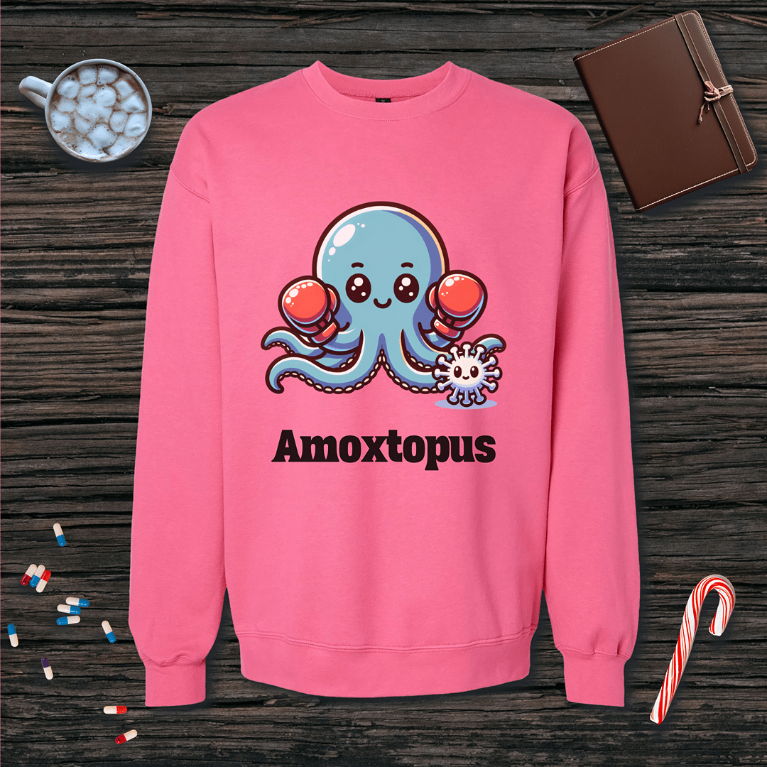Amoxtopus Fleece Crewneck Sweatshirt