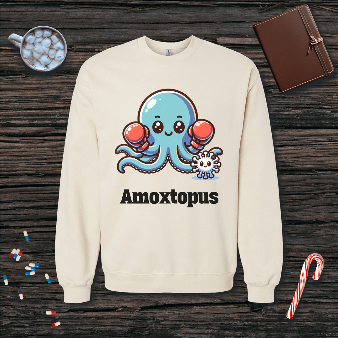 Amoxtopus Fleece Crewneck Sweatshirt