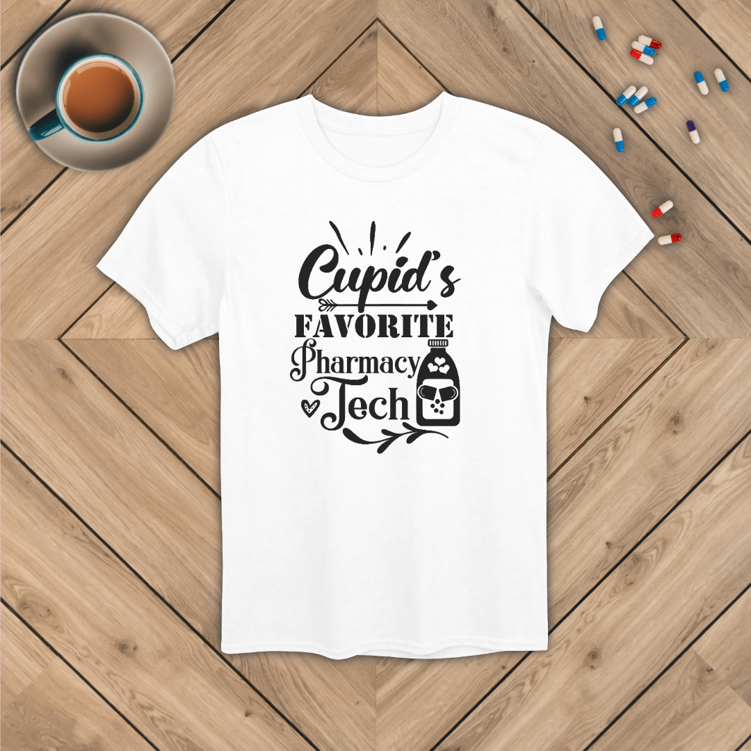 Cupid's Favorite Pharmacy Tech T-Shirt