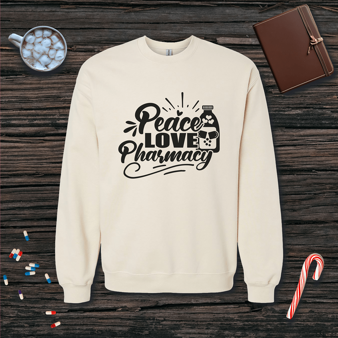 Peace Love Pharmacy v3 Fleece Crewneck Sweatshirt
