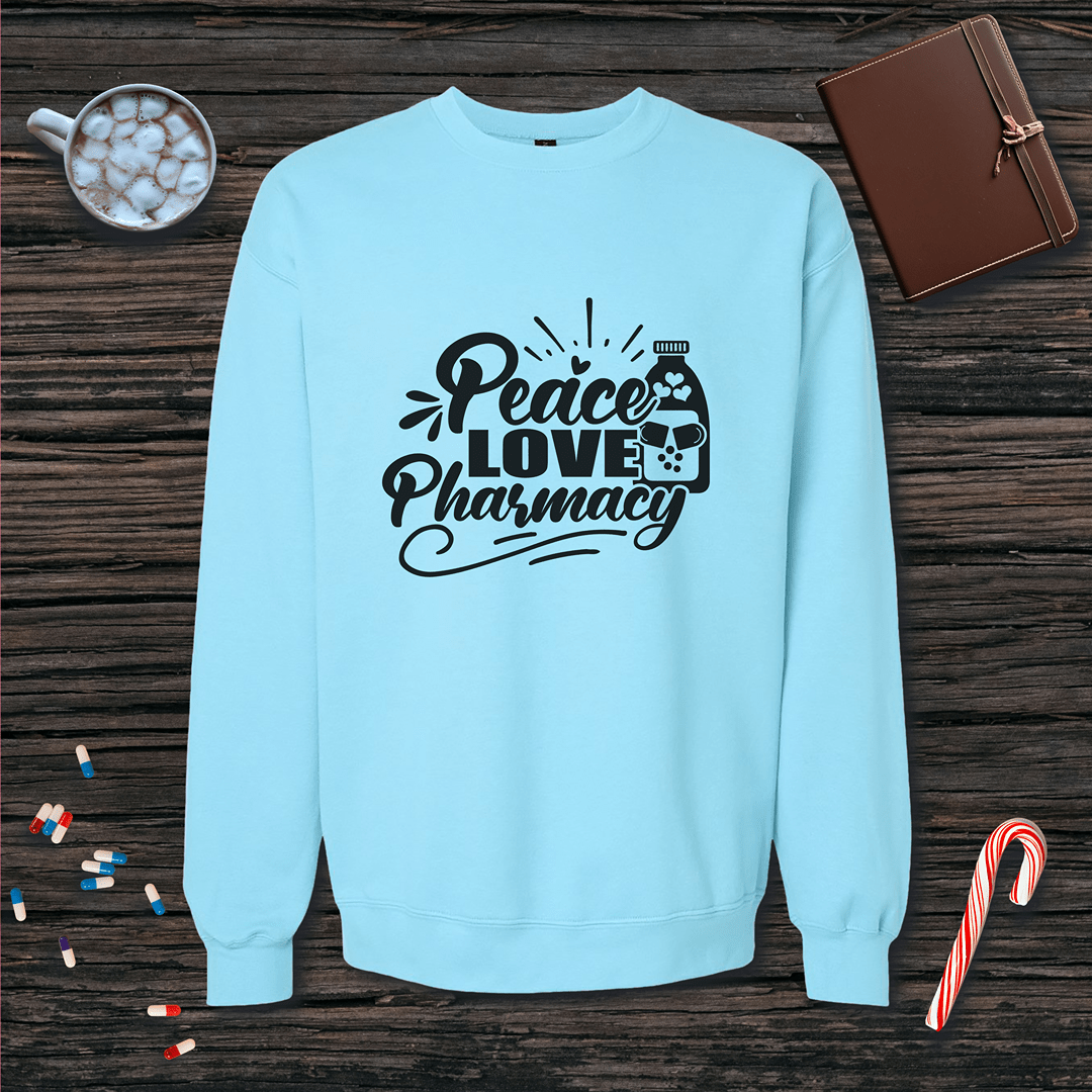 Peace Love Pharmacy v3 Fleece Crewneck Sweatshirt