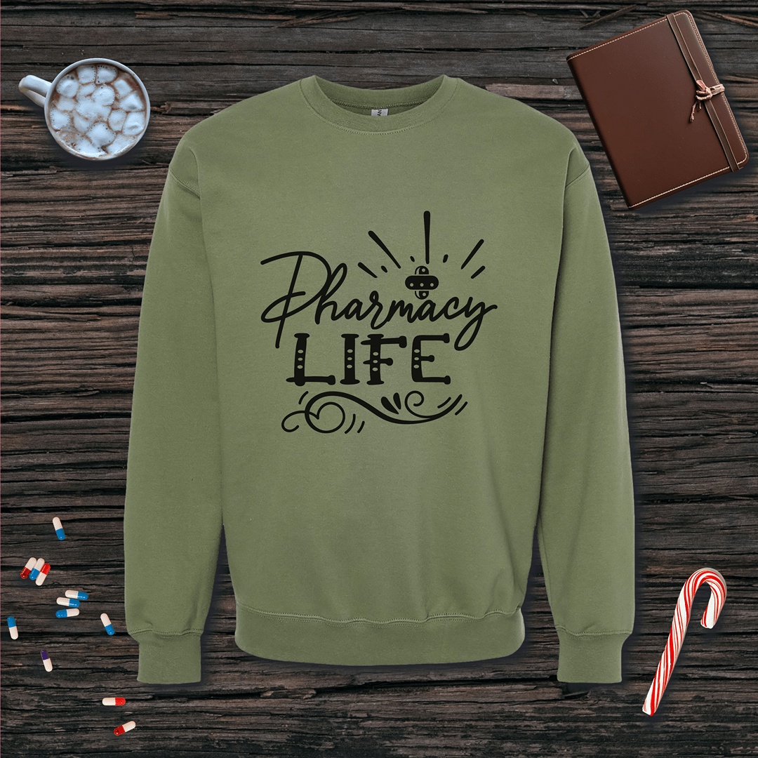 Pharmacy Life Fleece Crewneck Sweatshirt