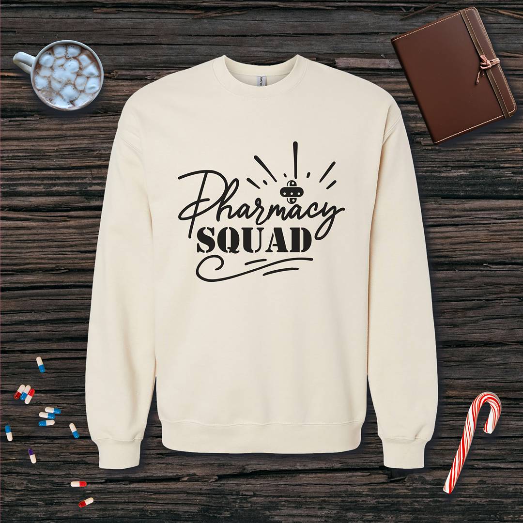 Pharmacy Squad Fleece Crewneck Sweatshirt