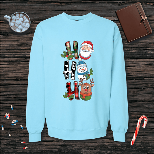 Ho Ho Ho Pills Christmas Fleece Crewneck Sweatshirt