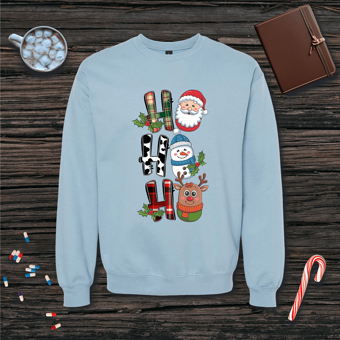 Ho Ho Ho Pills Christmas Fleece Crewneck Sweatshirt