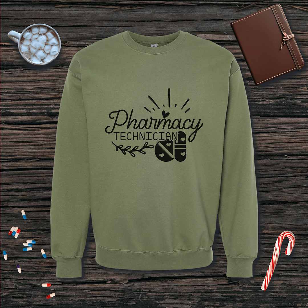 Pharmacy Technician v1 Fleece Crewneck Sweatshirt