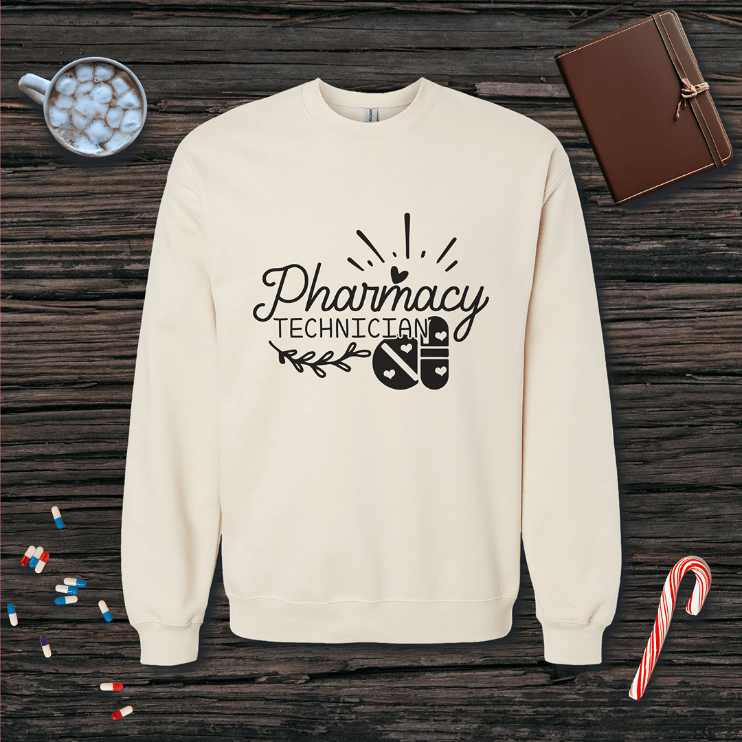 Pharmacy Technician v1 Fleece Crewneck Sweatshirt