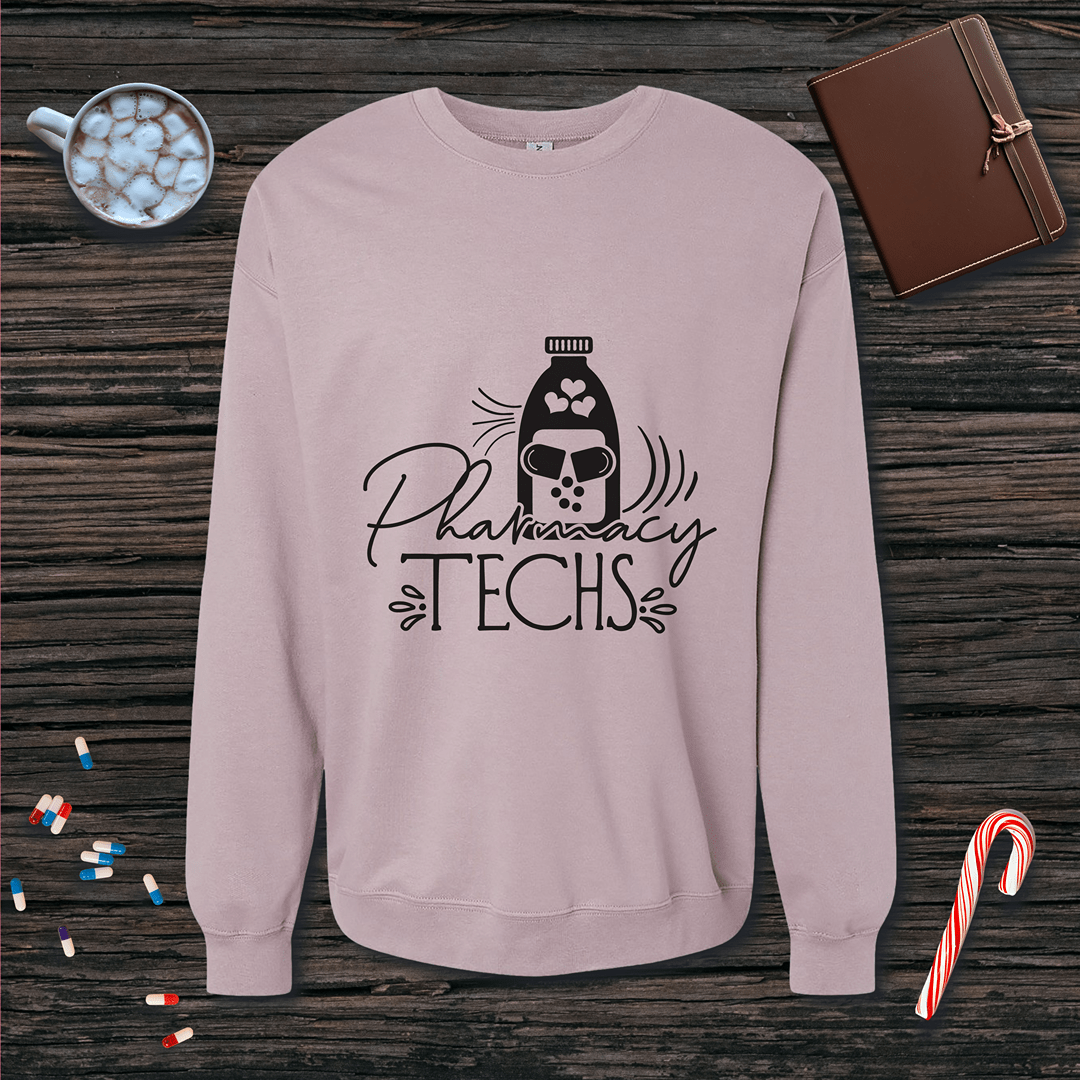 Pharmacy Techs Fleece Crewneck Sweatshirt