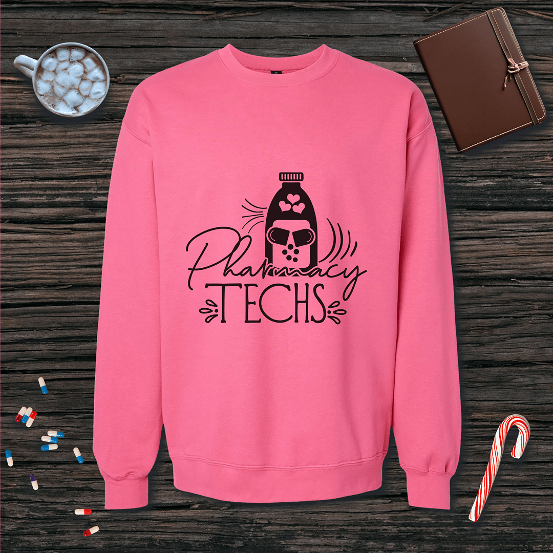 Pharmacy Techs Fleece Crewneck Sweatshirt