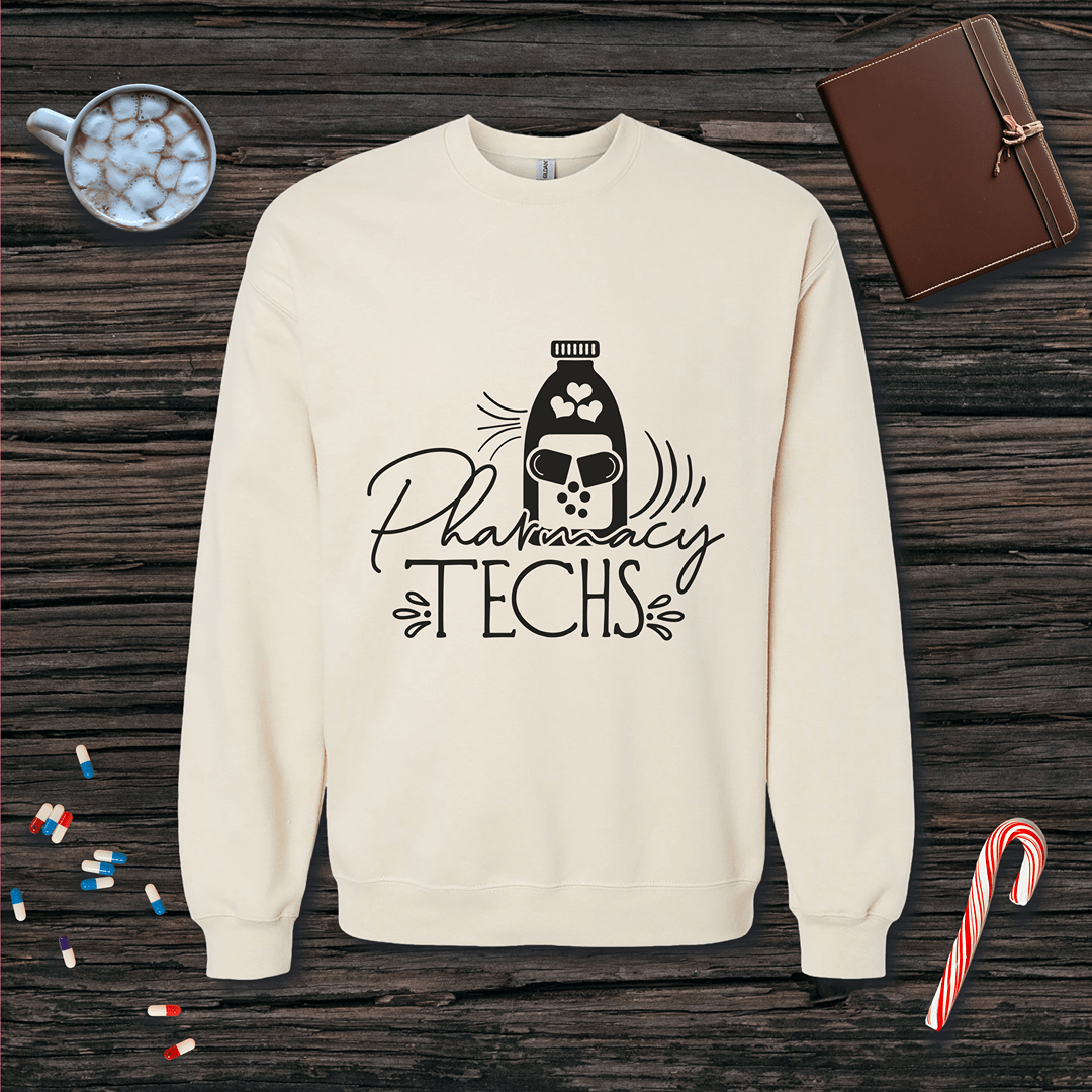 Pharmacy Techs Fleece Crewneck Sweatshirt