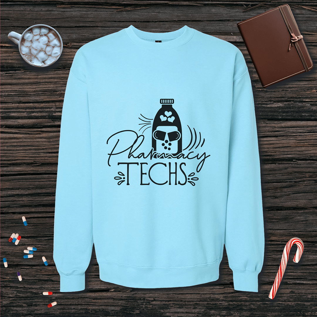 Pharmacy Techs Fleece Crewneck Sweatshirt