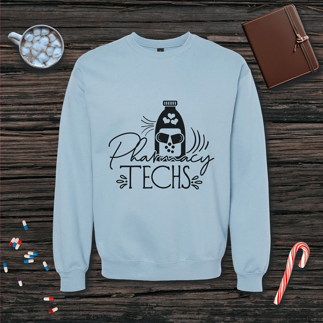 Pharmacy Techs Fleece Crewneck Sweatshirt