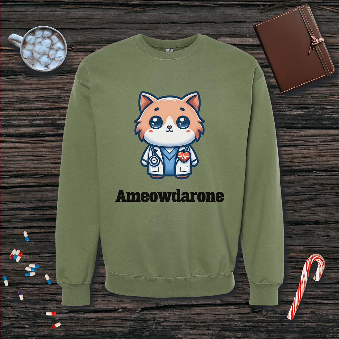 Ameowdarone Fleece Crewneck Sweatshirt