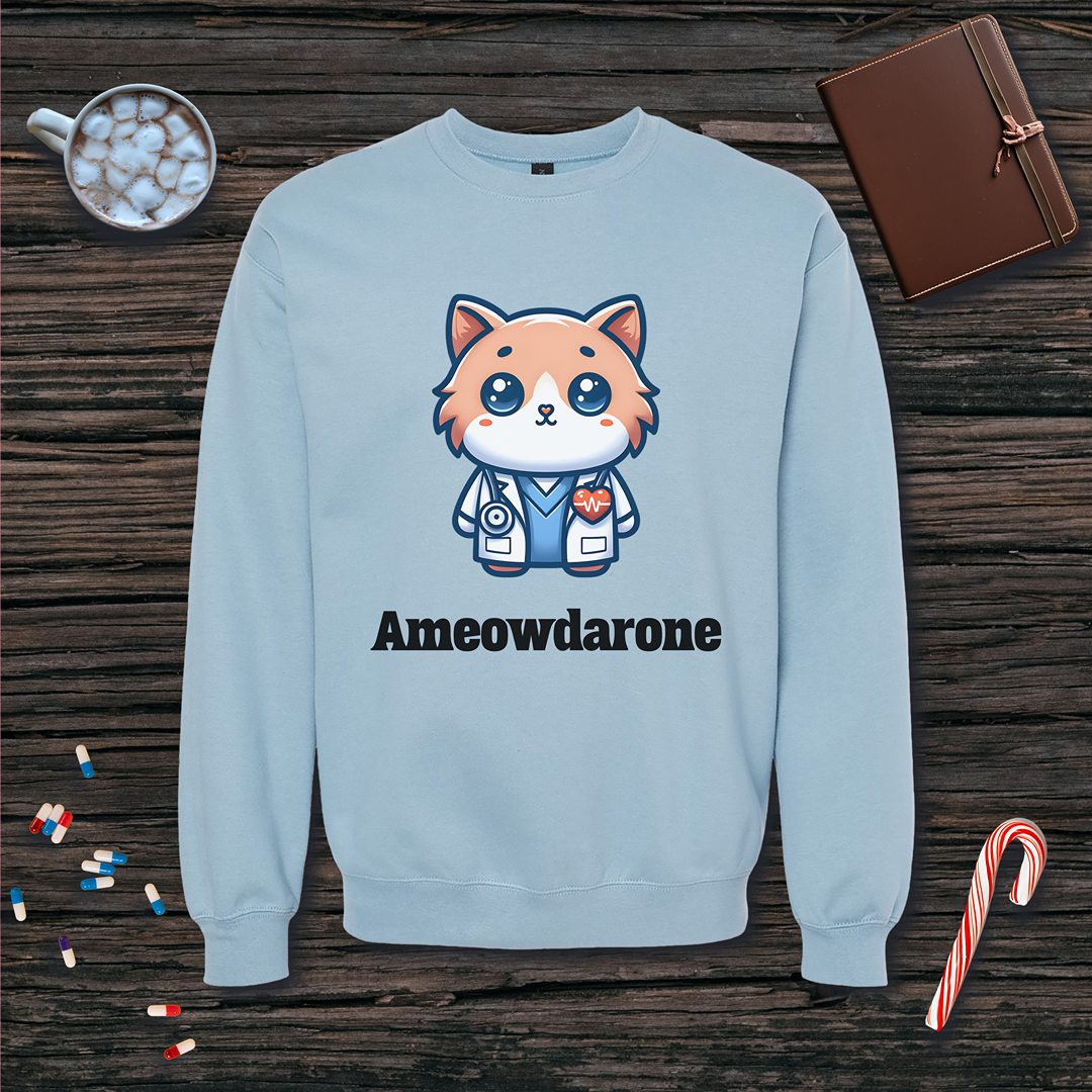 Ameowdarone Fleece Crewneck Sweatshirt