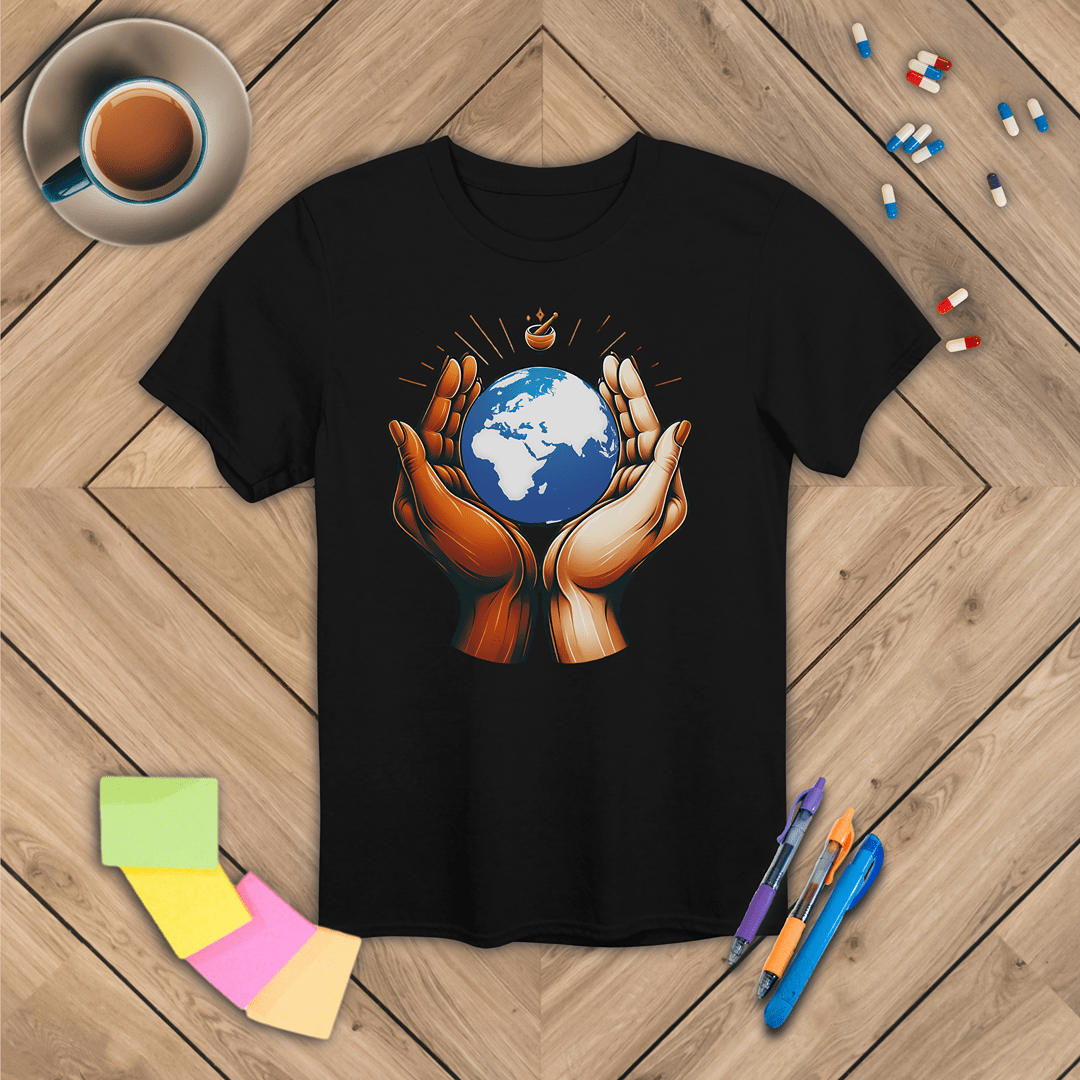 One World One Pharmacy - Africa, Europe, Asia T-Shirt