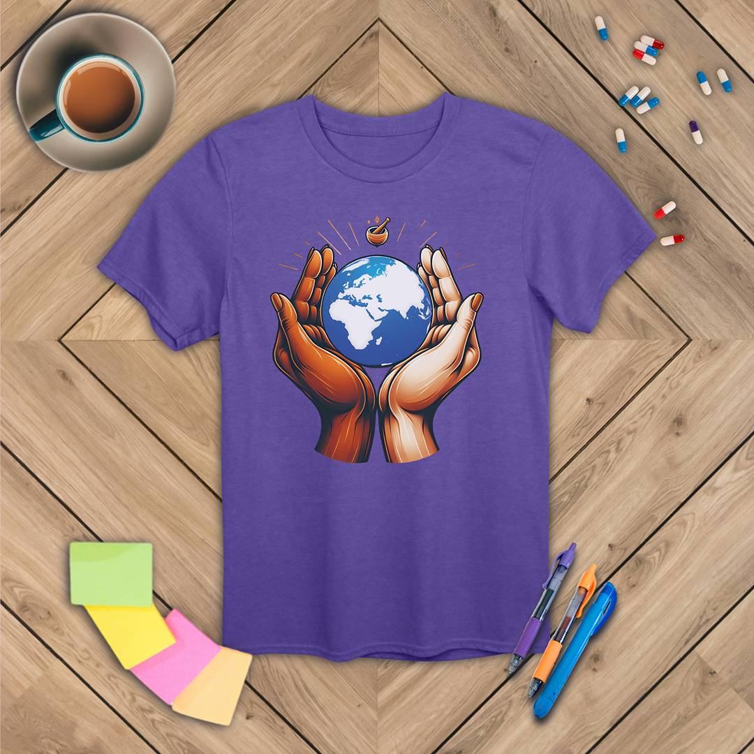 One World One Pharmacy - Africa, Europe, Asia T-Shirt